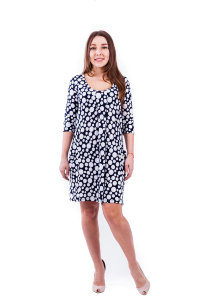 Платье П 581 (горох микс)
